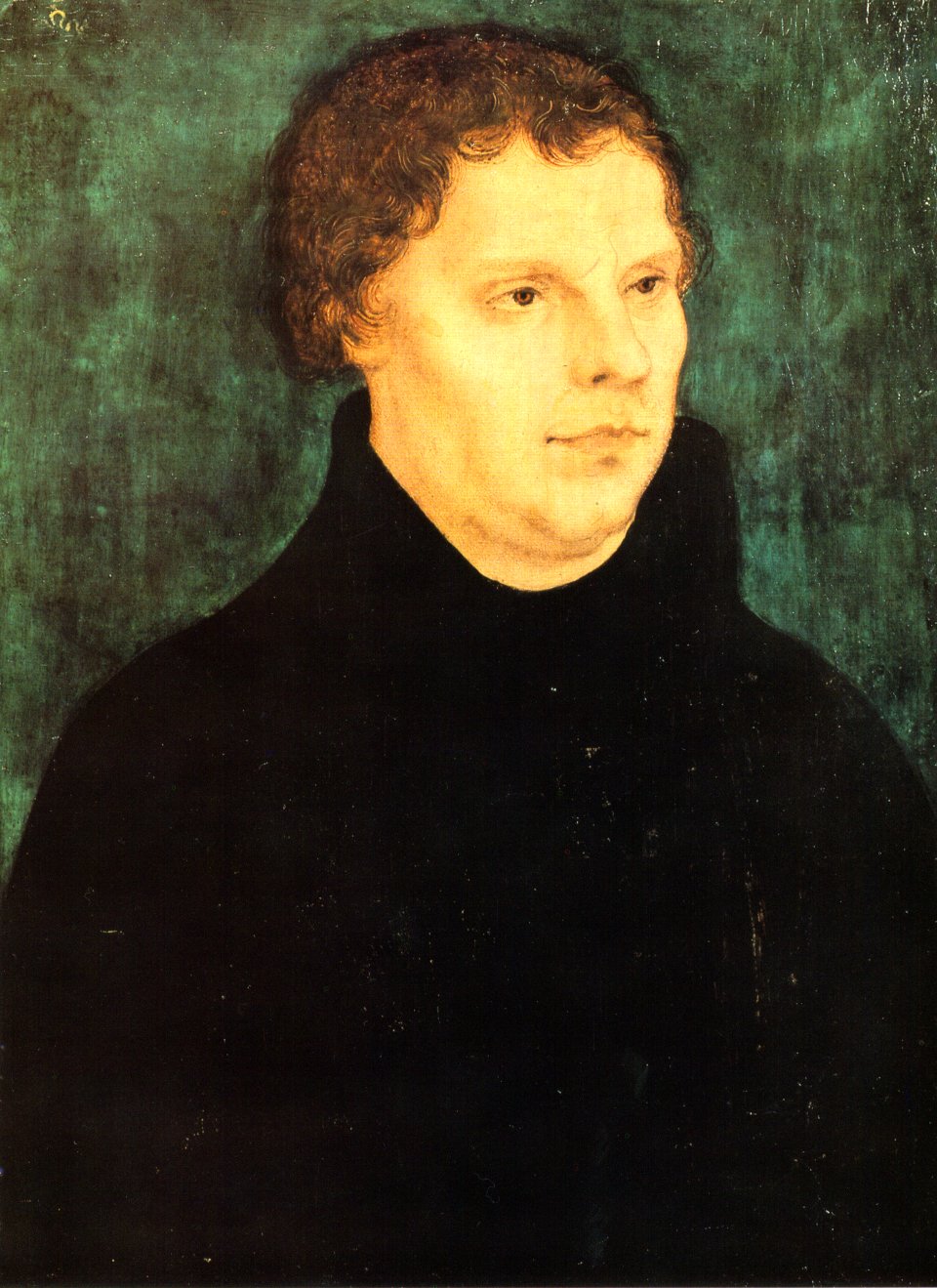 Lukas Cranach d. Ä.; Bildnis Martin Luthers; Öltempera auf Holz; ...